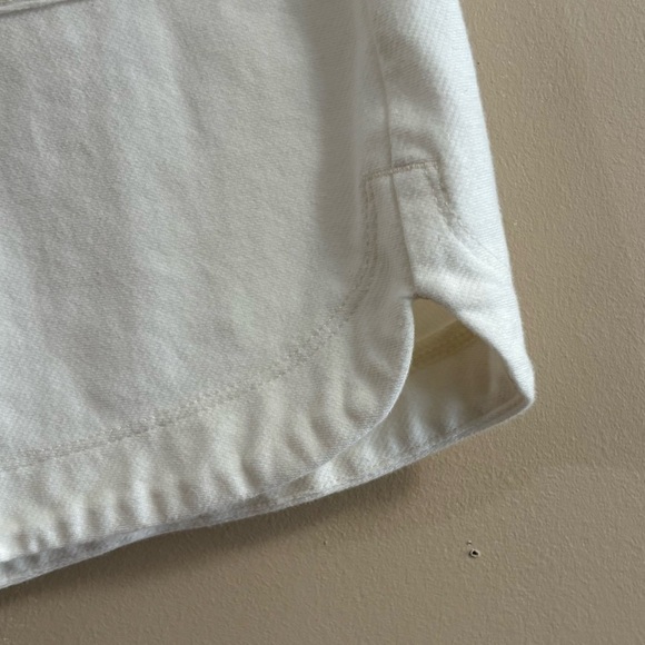 Athleta Farallon Sz XS Midi Short Organic Cotton Cream Commute Work Travel EUC - Picture 4 of 12